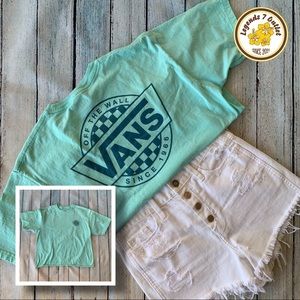 ~VANS~ Checkered Crop Tee